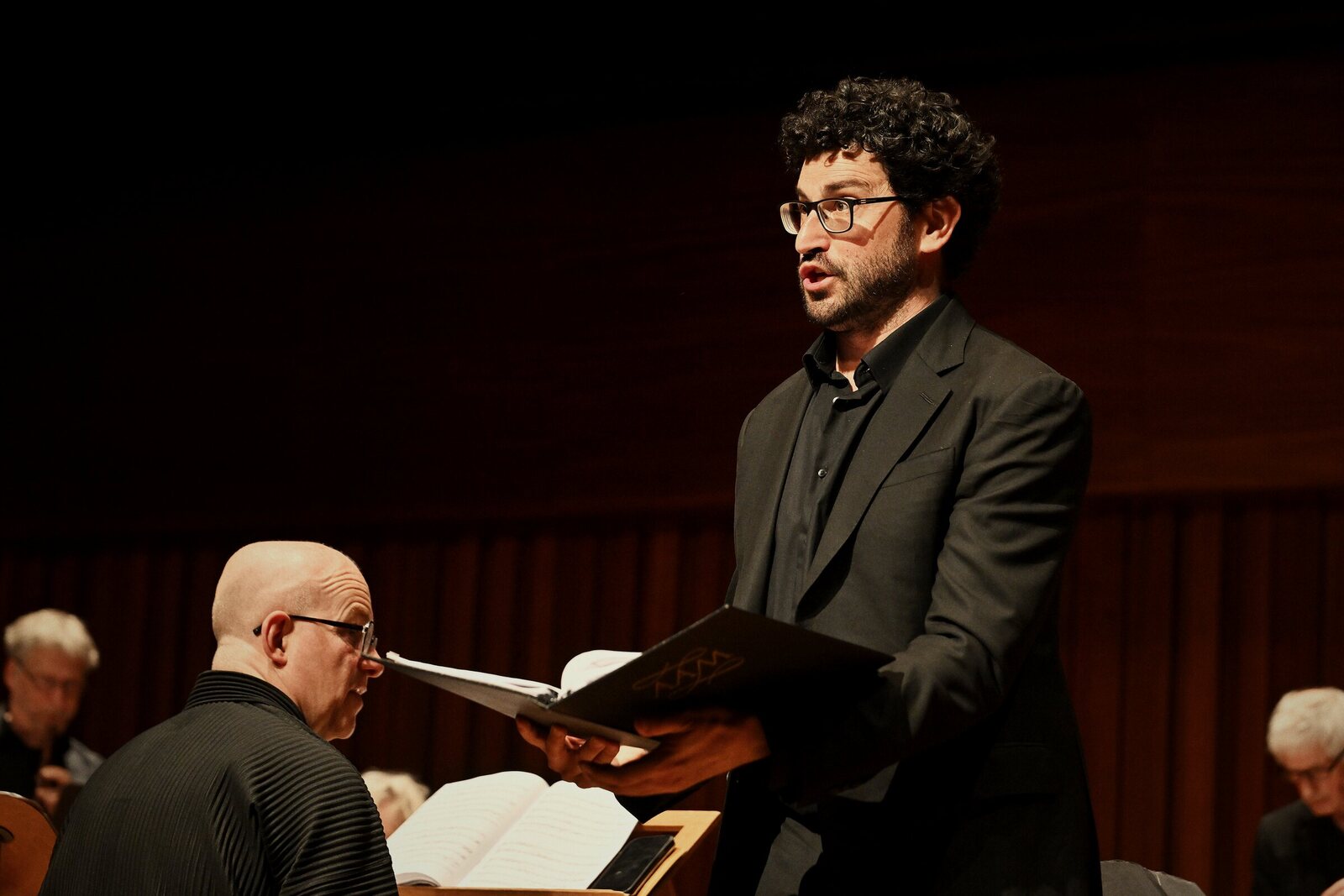 Ben Kazez singing with the Academy of Ancient Music